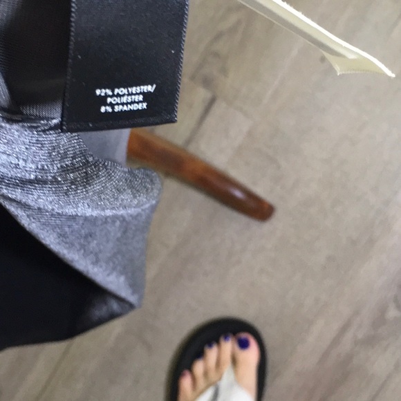 NWT Beautiful faux wrap grey velvet dress - Picture 4 of 4